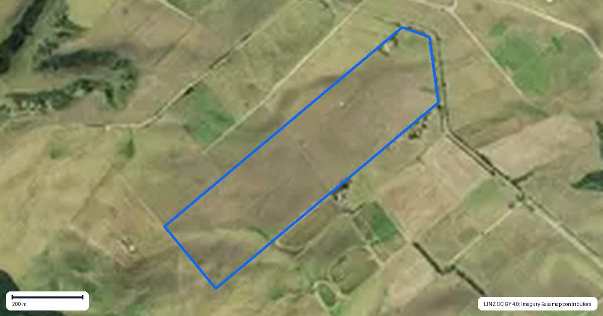 Property context map for 452 Te Maire Road, Te Kopuru