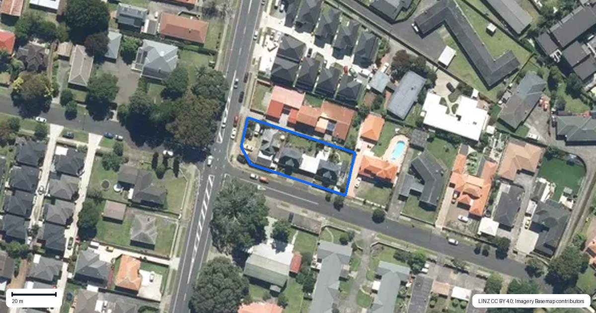 Property context map for 6 Oakland Avenue, Papatoetoe, Auckland