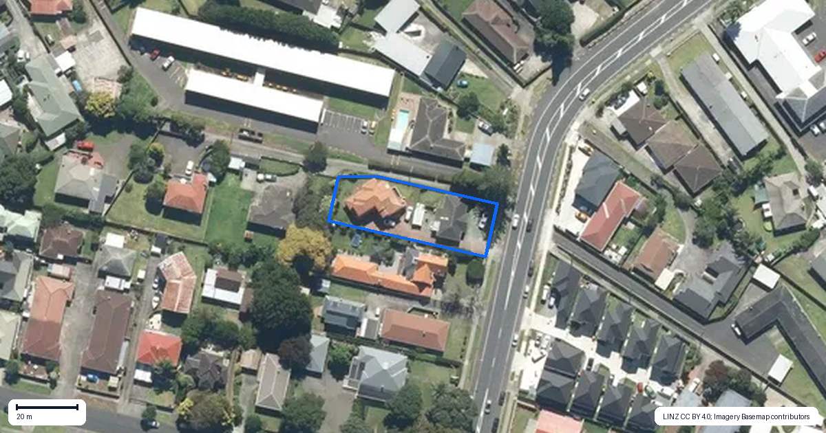 Property context map for 116 Kolmar Road, Papatoetoe, Auckland