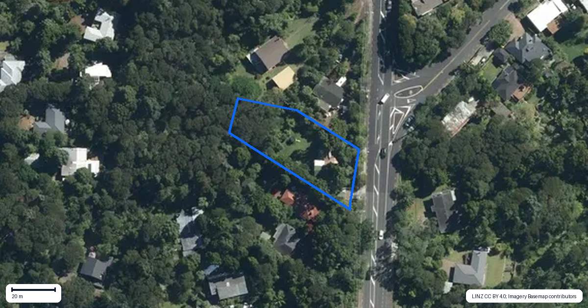 Property context map for 353 Titirangi Road, Titirangi, Auckland