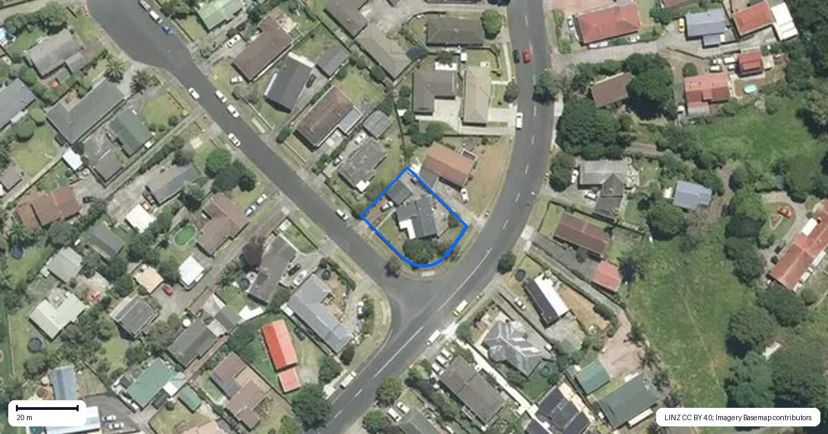 Property context map for 1 Oakmont Place, Wattle Downs, Auckland