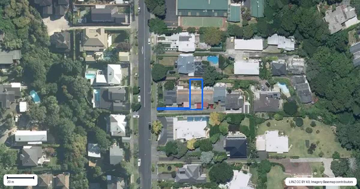 Property context map for 3/33 Kelvin Road, Remuera, Auckland
