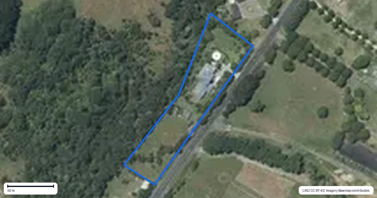 Property context map for 1034 Peak Road, Helensville
