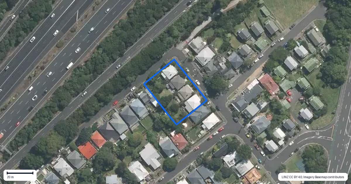 Property context map for 66 Virginia Avenue West, Eden Terrace, Auckland