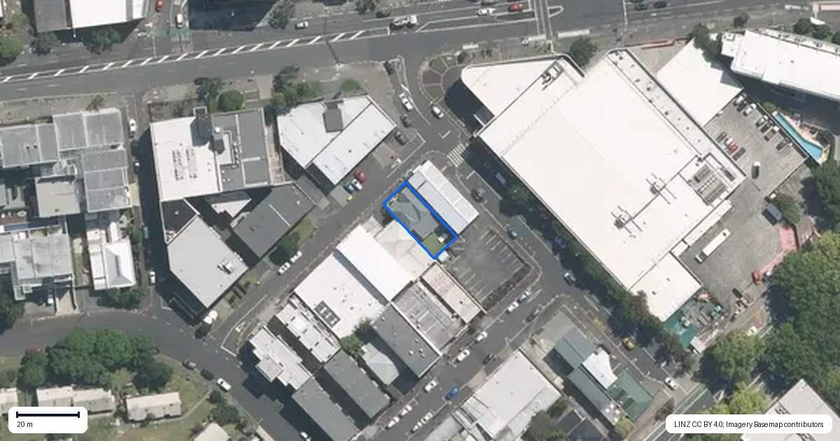 Property context map for 39 Spring Street, Freemans Bay, Auckland