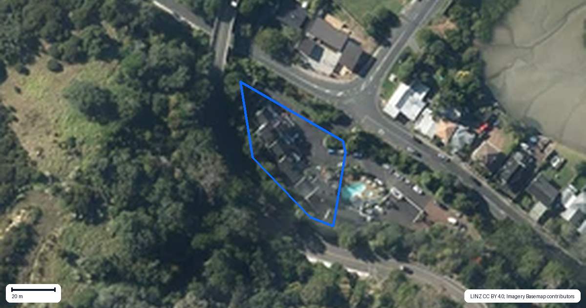 Property context map for 2C Weranui Road, Waiwera, Orewa
