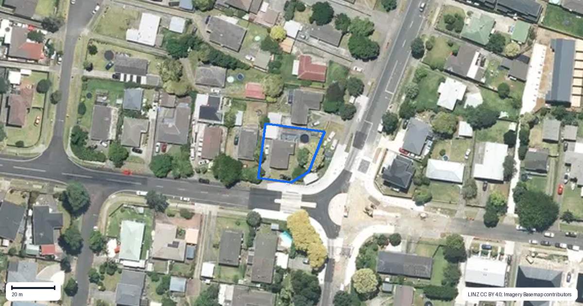 Property context map for 1 Gibbons Road, Weymouth, Auckland