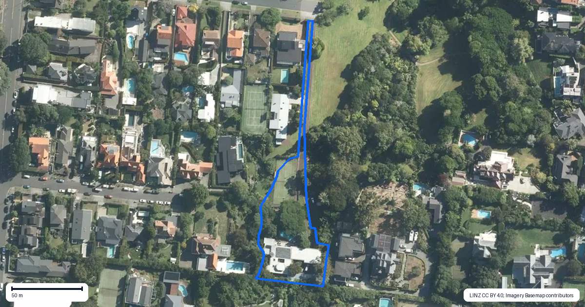 Property context map for 17 Waiata Avenue, Remuera, Auckland