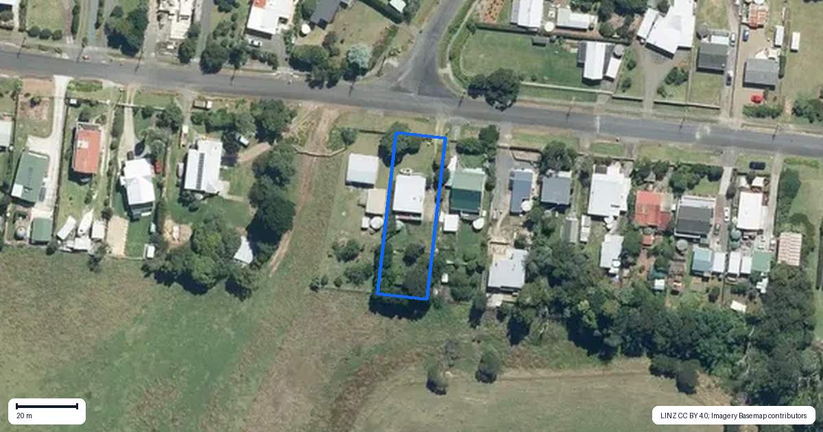 Property context map for 78 Bays Road, Orere Point
