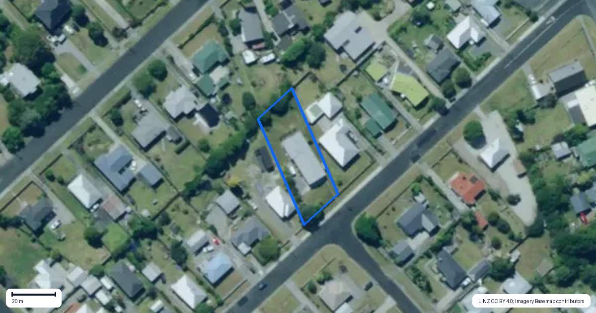 Property context map for 54 Tirarau Street, Dargaville