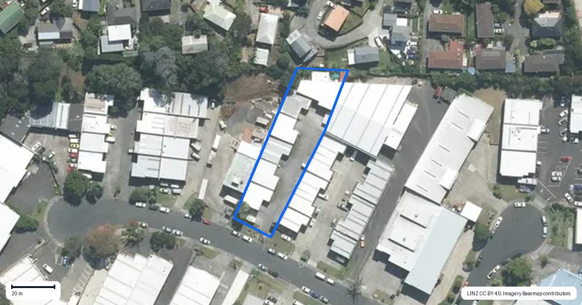 Property context map for 6/19 Ashfield Road, Wairau Valley, Auckland