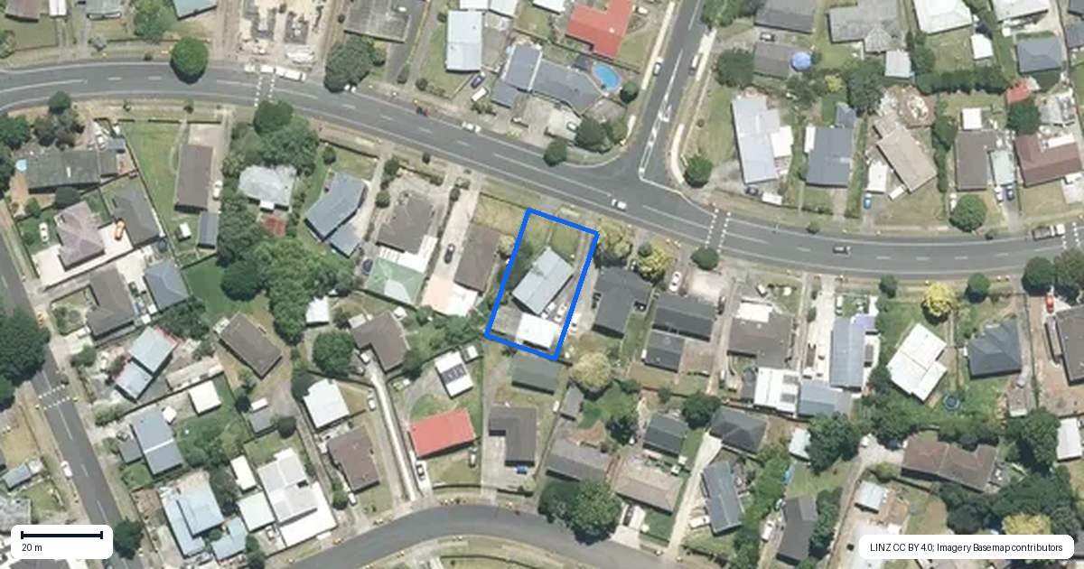Property context map for 40 Burbank Avenue, Manurewa, Auckland