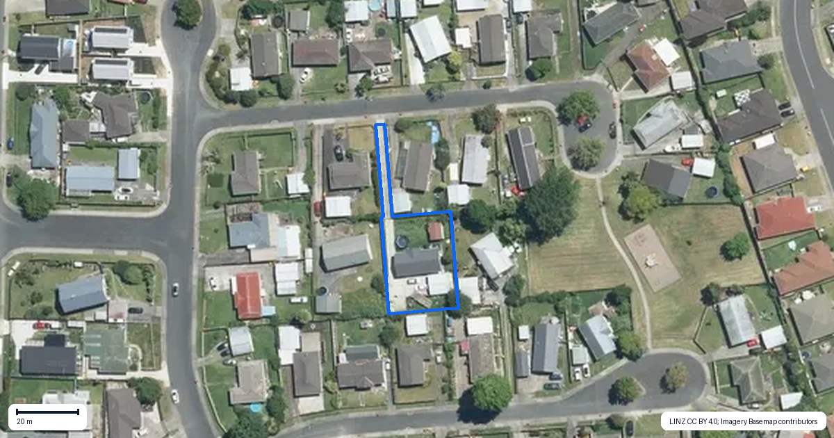 Property context map for 4 Romilly Court, Papakura