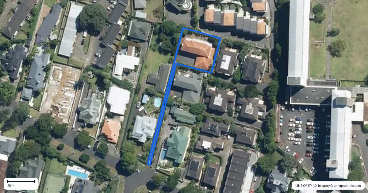 Property context map for 20B Claude Road, Epsom, Auckland