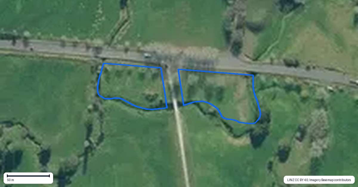 Property context map for 287 State Highway 12, Maungaturoto