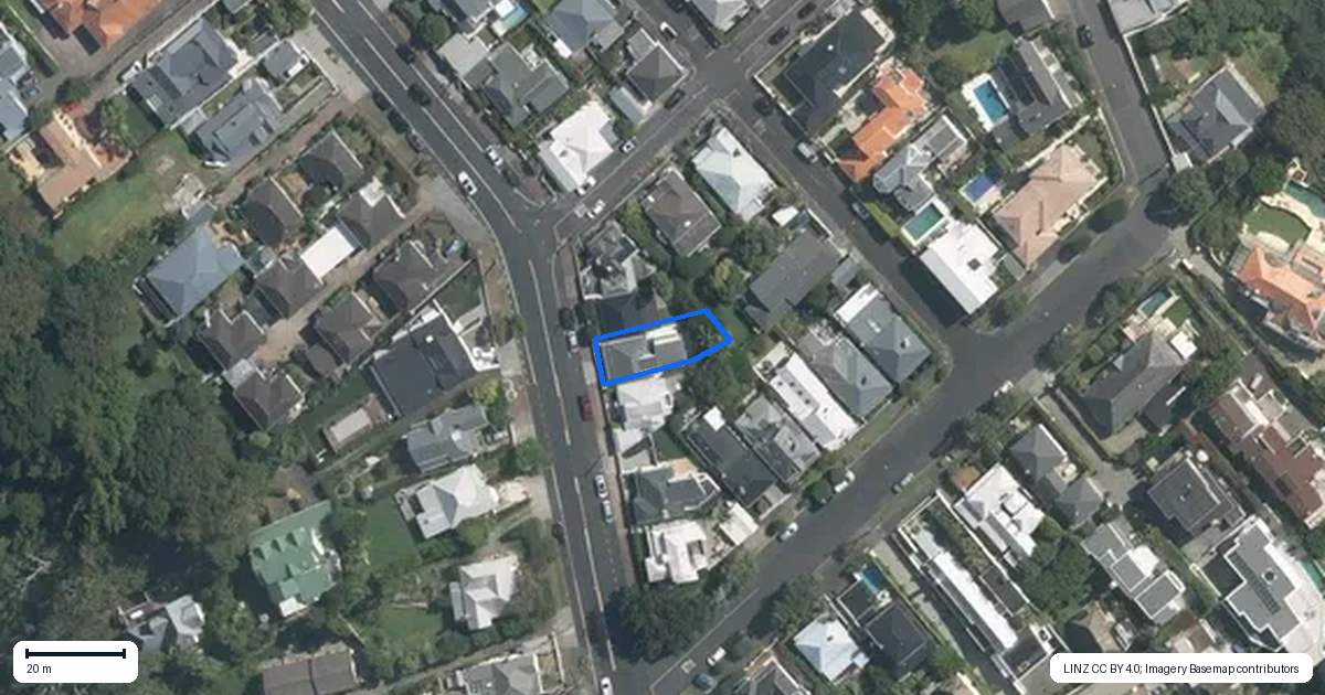 Property context map for 74 Brighton Road, Parnell, Auckland