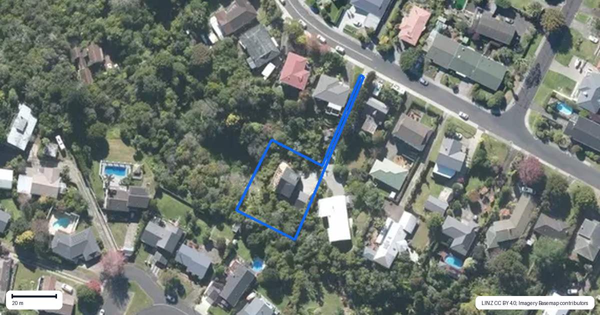 Property context map for 81 Evelyn Road, Cockle Bay, Auckland