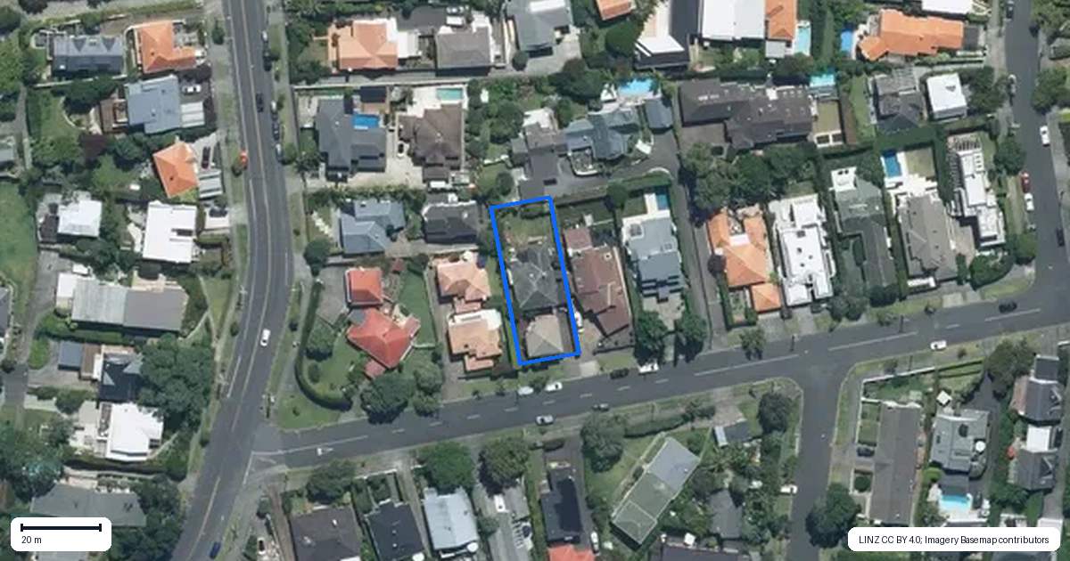 Property context map for 6A Benson Road, Remuera, Auckland