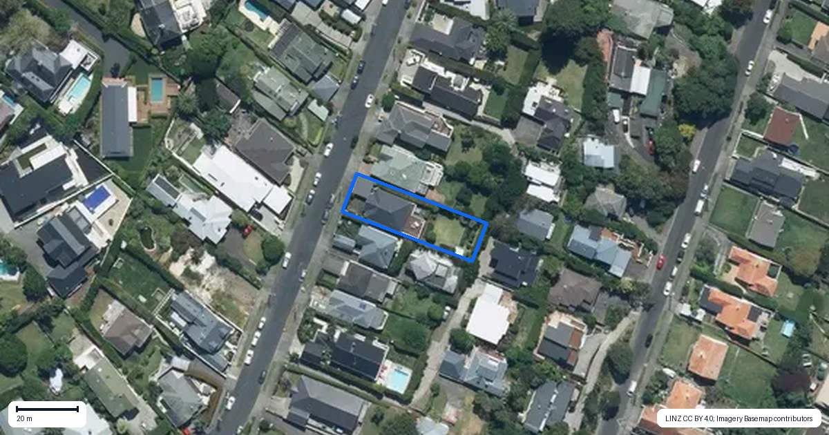 Property context map for 59 Bell Road, Remuera, Auckland