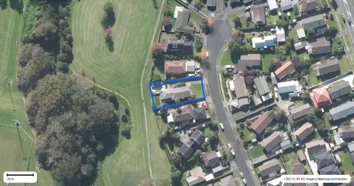 Property context map for 41 De Quincey Terrace, Highland Park, Auckland