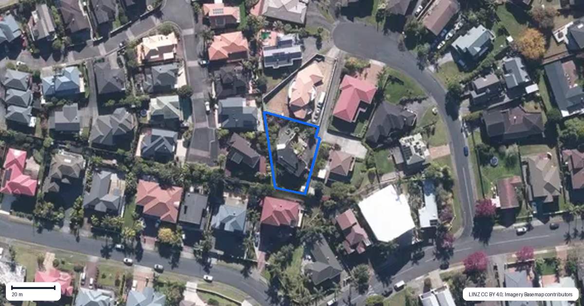 Property context map for 12 Westergrove Place, West Harbour, Auckland