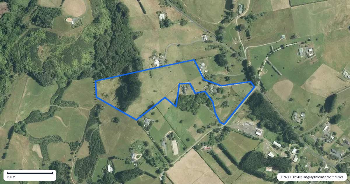 Property context map for 79 Steel Road, Ararimu, Drury