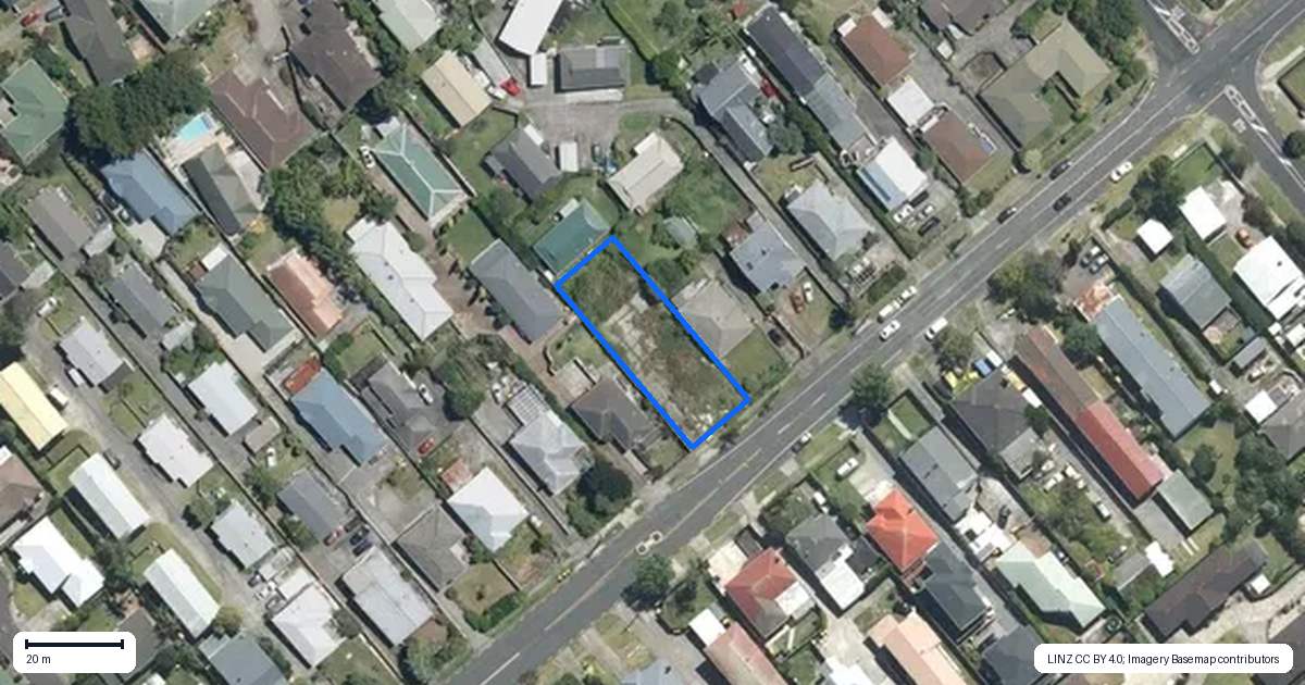 Property context map for 93 Hutchinson Avenue, New Lynn, Auckland
