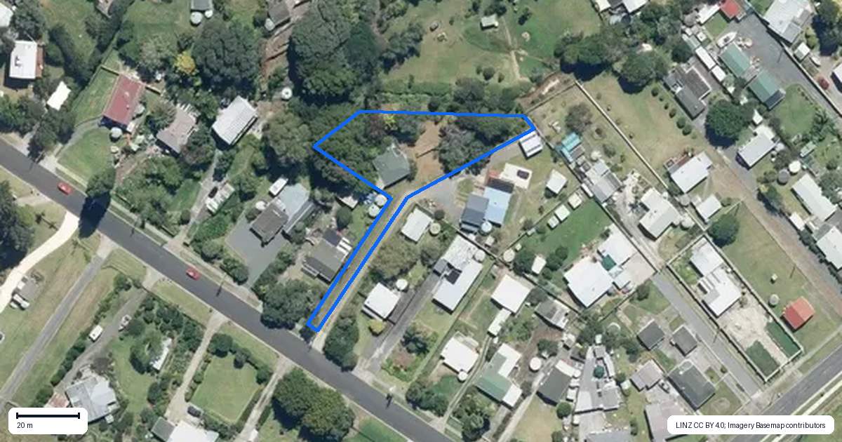 Property context map for 15 Bays Road, Orere Point