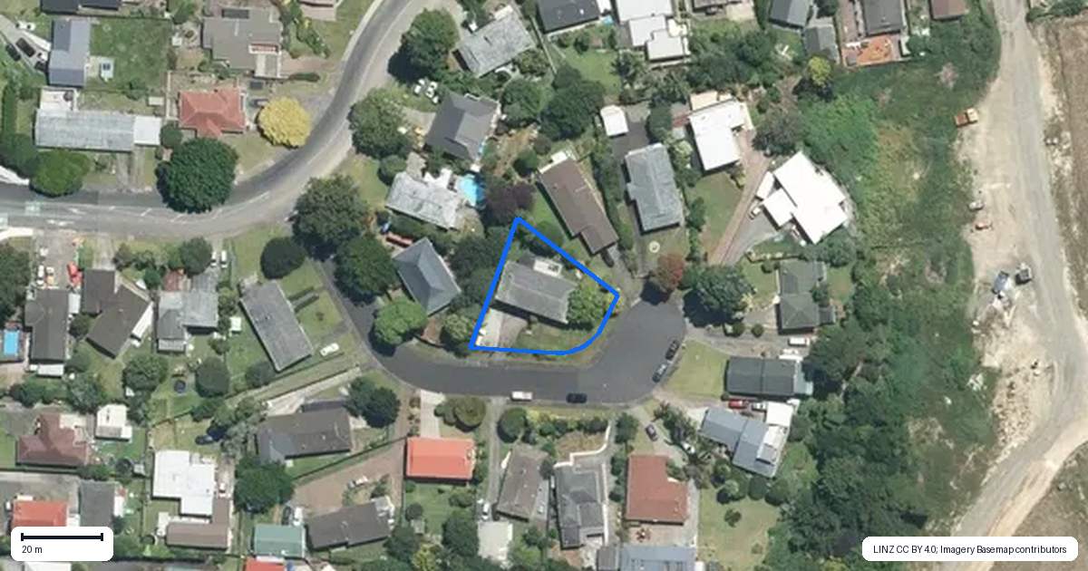 Property context map for 4 Polandson Place, Opaheke, Papakura