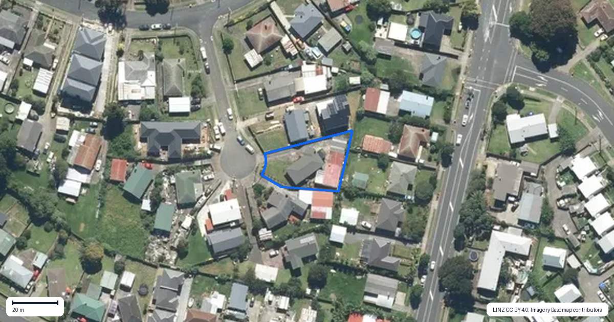 Property context map for 8 Athelstan Place, Otara, Auckland