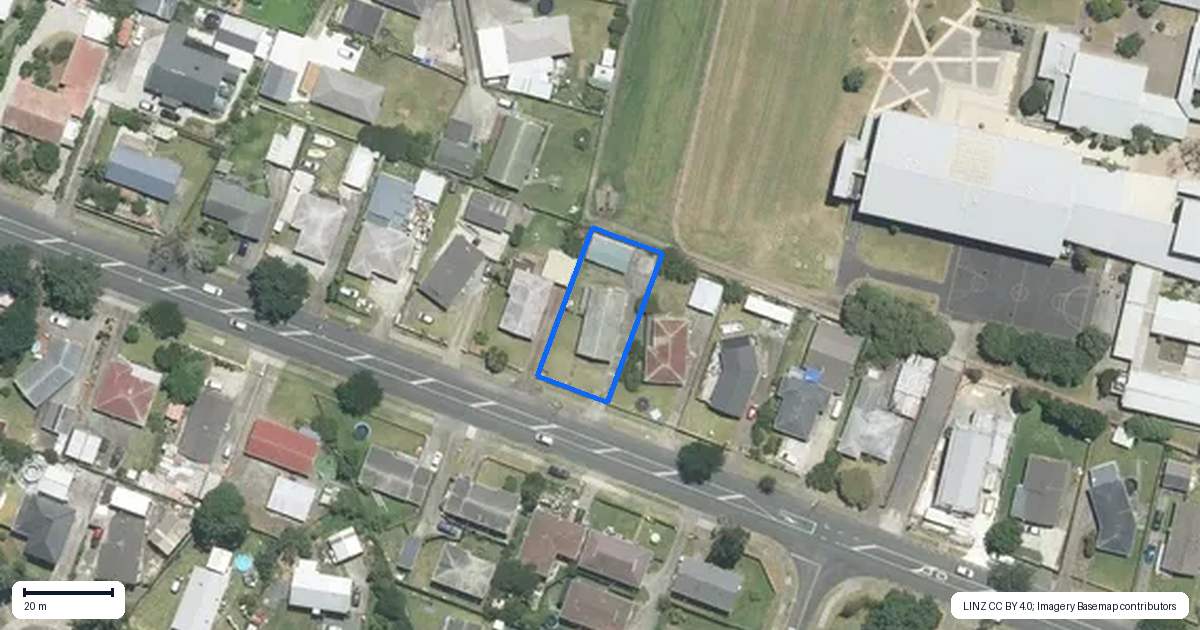 Property context map for 60 Boundary Road, Clover Park, Auckland