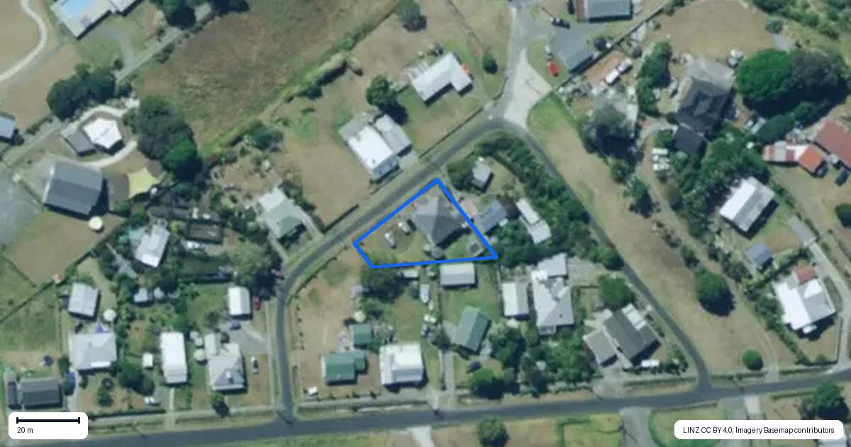 Property context map for 3 Linley Crescent, Te Kopuru