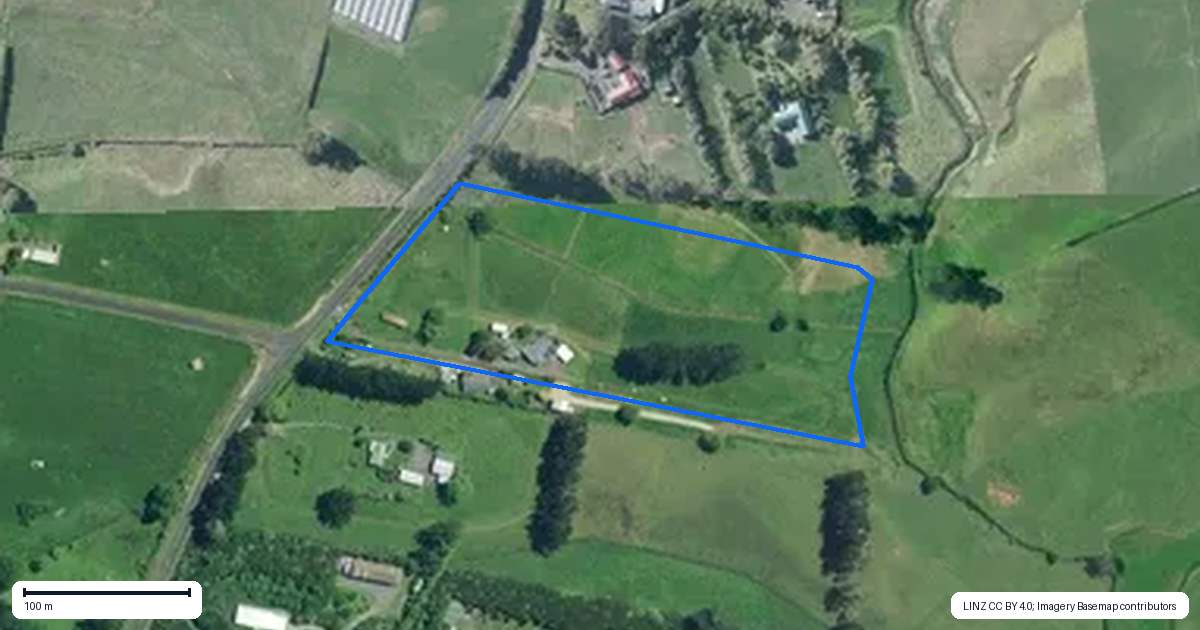 Property context map for 391 Waiuku-Otaua Road, Waiuku