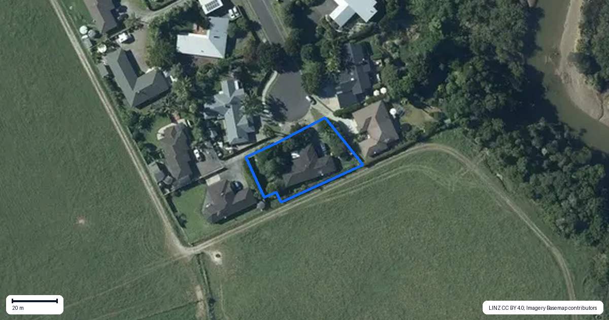 Property context map for 46 Riverglade Lane, Matakana