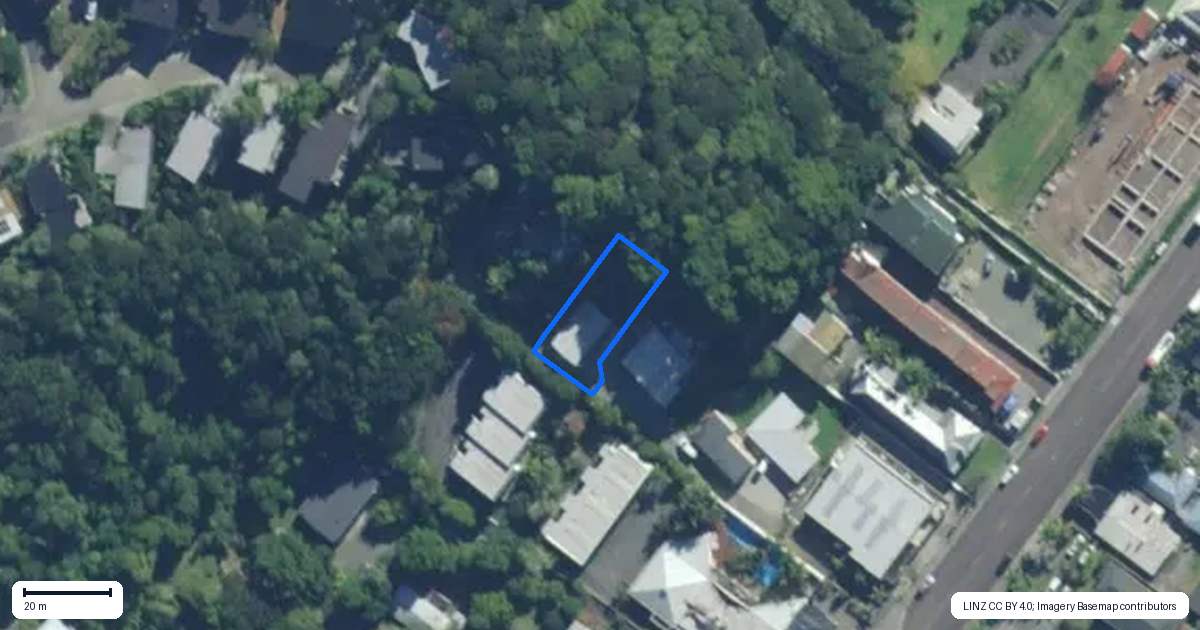 Property context map for 21 Kings Road, Paihia