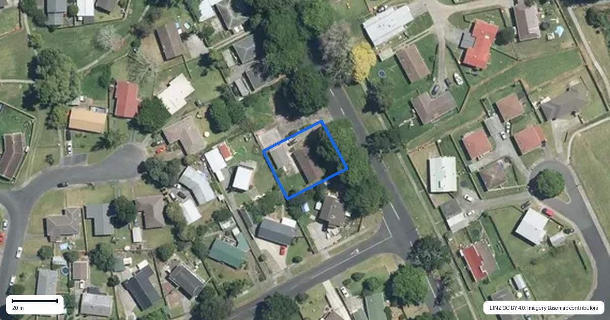 Property context map for 13 Redcrest Avenue, Red Hill, Papakura