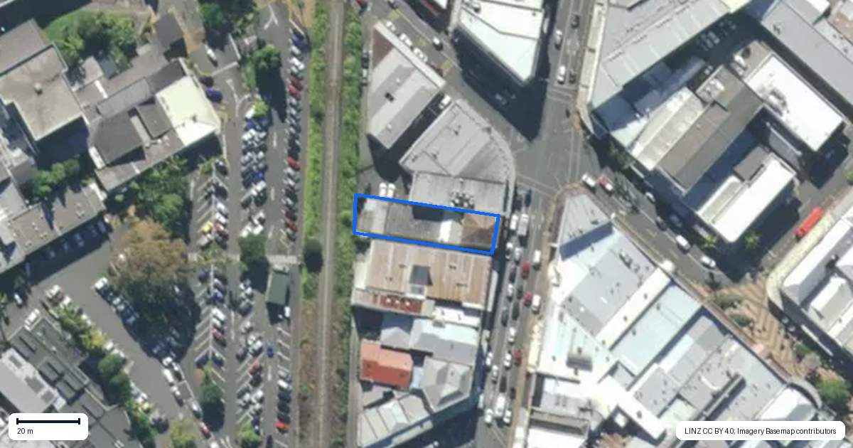 Property context map for 43 Bank Street, Whangarei