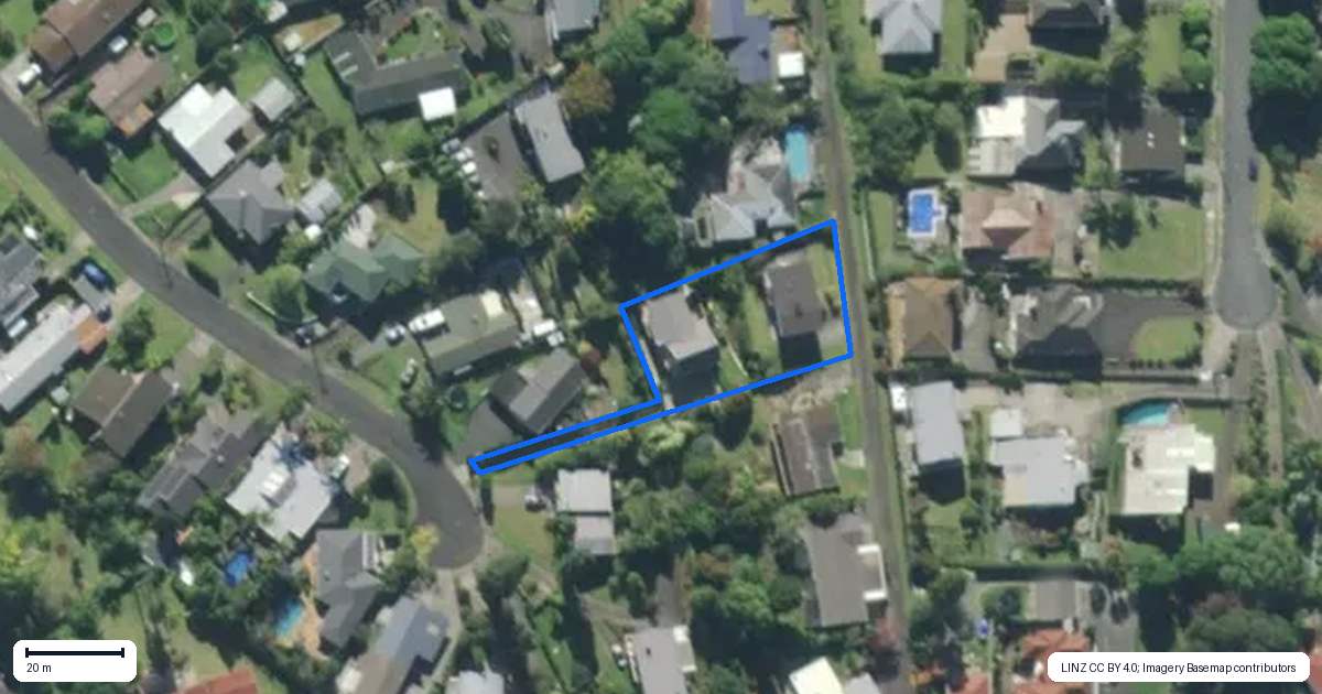 Property context map for 75 Carr Street, Te Kamo, Whangarei