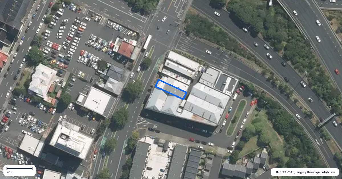 Property context map for 130 Symonds Street, Eden Terrace, Auckland