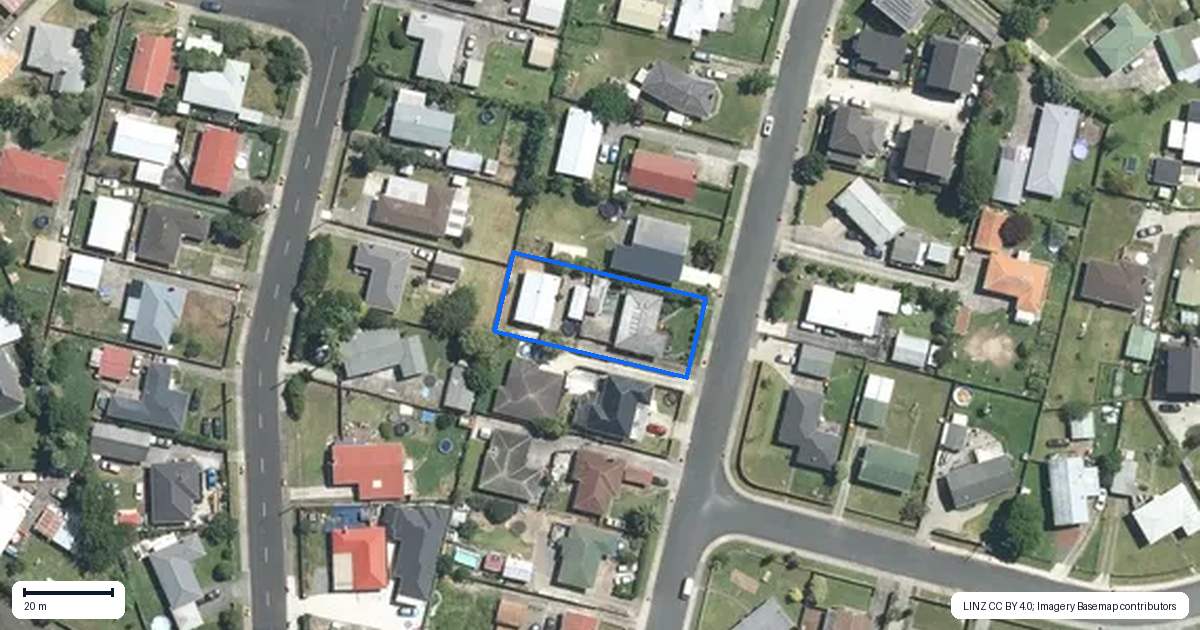 Property context map for 2/41 President Avenue, Papakura