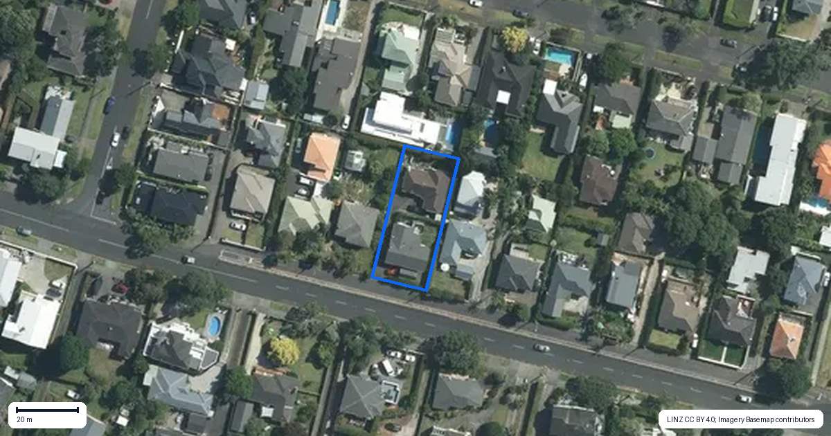 Property context map for 116 Riddell Road, Glendowie, Auckland