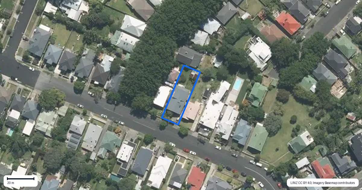 Property context map for 15 Stanmore Road, Grey Lynn, Auckland
