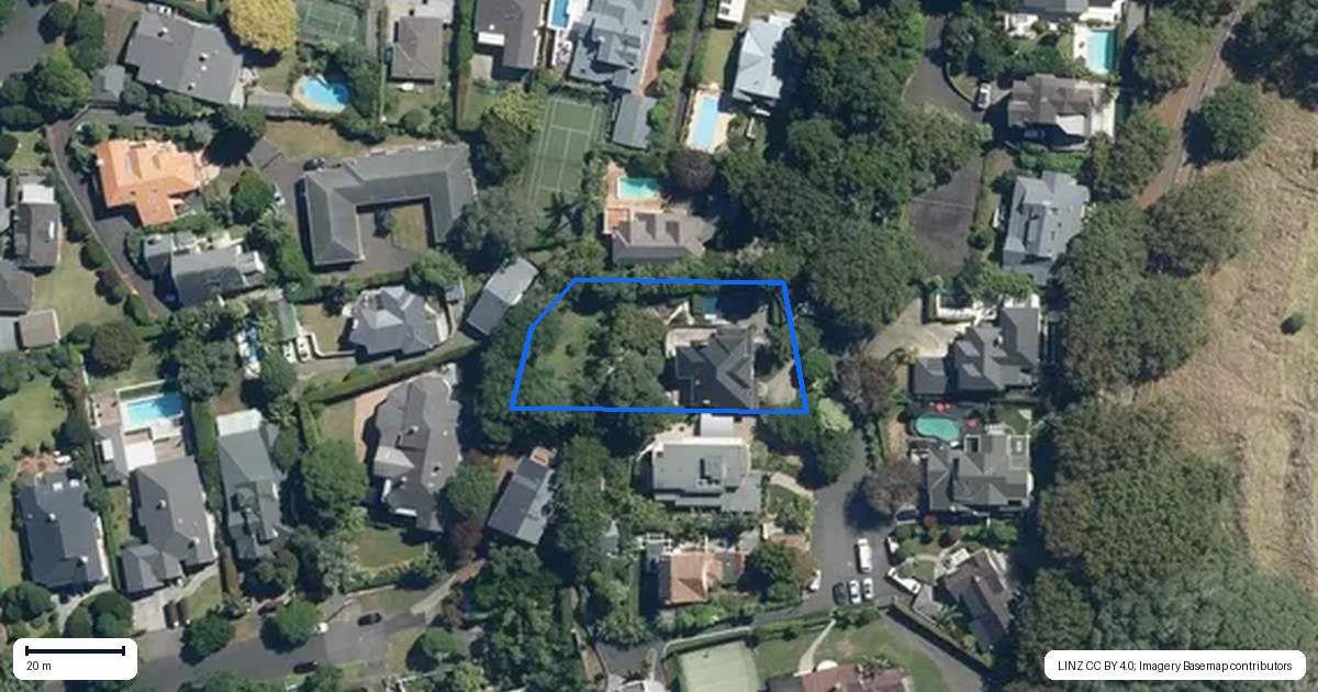 Property context map for 1 Fern Avenue, Epsom, Auckland