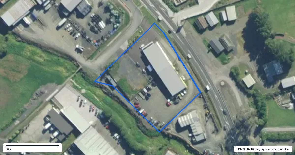 Property context map for 41A Skippers Lane, Waipapa