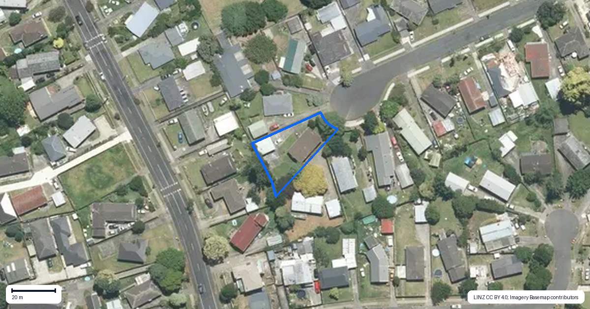 Property context map for 24 Solo Place, Manurewa, Auckland