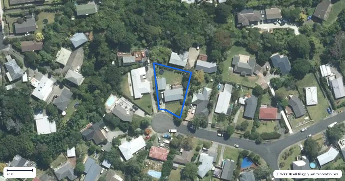 Property context map for 19 Infidel Place, Torbay, Auckland