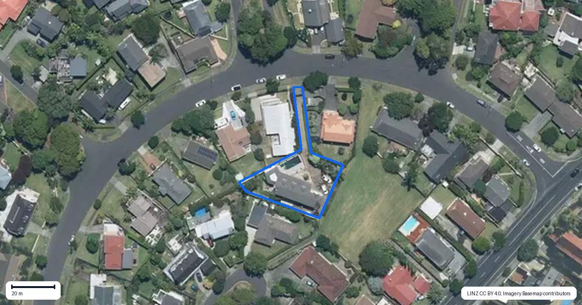 Property context map for 25 Pyatt Crescent, St Johns, Auckland