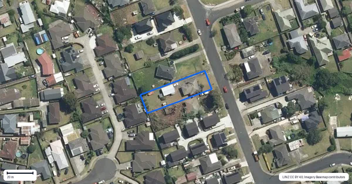 Property context map for 15 Forbes Road, Favona, Auckland