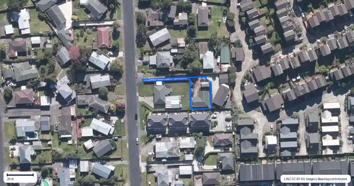 Property context map for 20A Glynnbrooke Street, Te Atatu South, Auckland