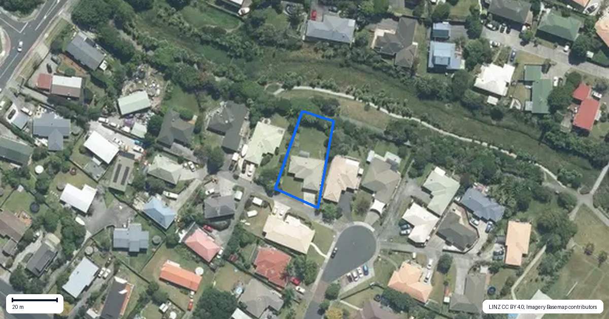Property context map for 23 Greta Place, Stanmore Bay, Whangaparaoa